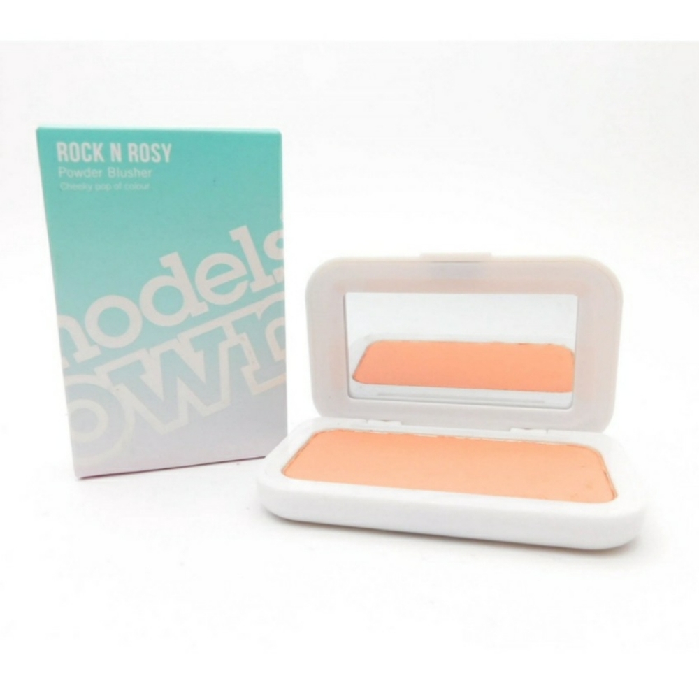 Models Own Rock N Rosy Coral Petal Powder Blusher Blush 0.09oz Makeup